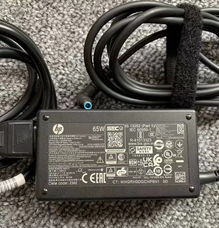 Hp 65W Laptop Power Adapter Tpn-Ca16 Hp Probook455 G9 Original 90% New Hp 65W Laptop Power Adapter Tpn-Ca16 Hp Probook455 G9 Original 90% New