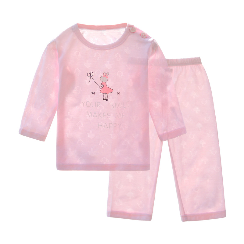 Baby and Toddler Pure Cotton Underwear, Baby Pajamas, Autumn Clothes Set, Children's Thin Air-Conditioned Clothes, Boys and Girls Summer Clothes
