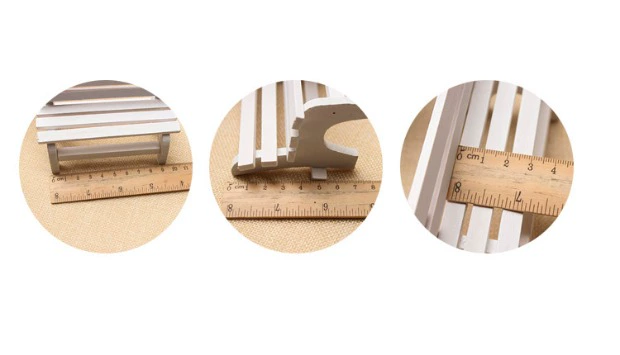 Công viên nhỏ màu trắng Ghế nhỏ Hình ảnh Đạo cụ Chụp Đạo cụ Chụp Trang sức Chụp Vải Vải Đạo cụ Trang trí - Trang trí nội thất