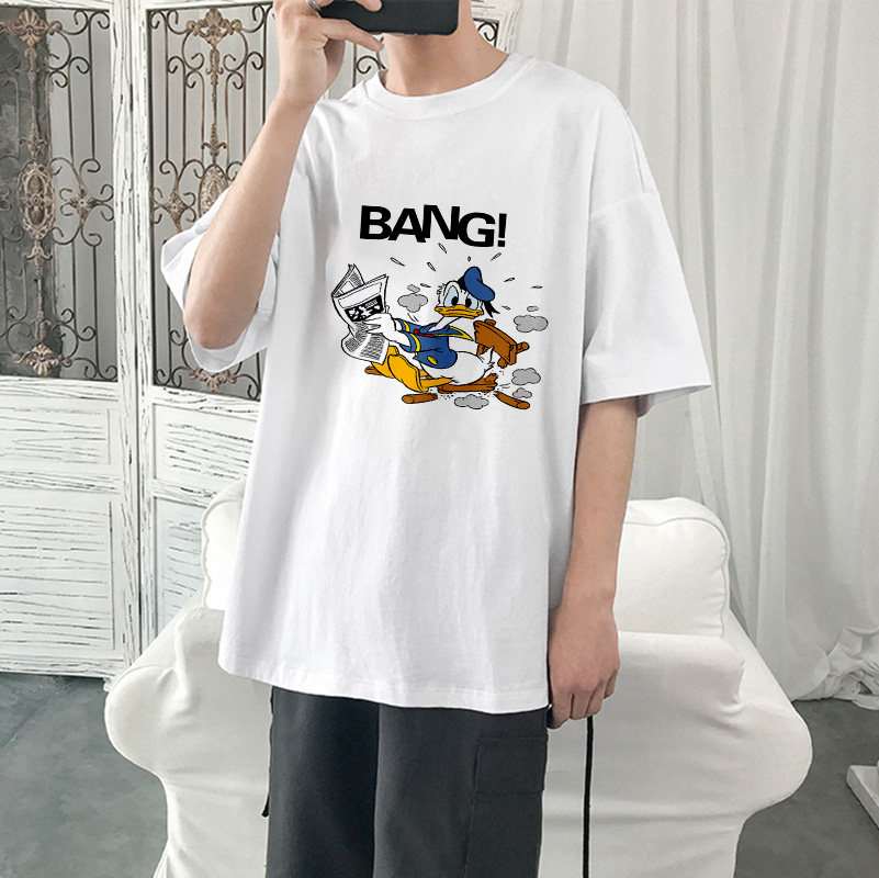 2020 Summer short sleeve T-shirt for men pure color round collar trends Compassionate Half Sleeve White T-shirt Relaxed Harbor Wind Clothes 