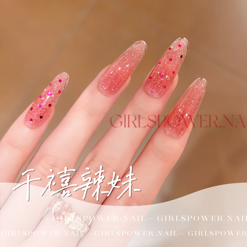【Millennial Hot Girl】Girlspower Designer Niche Handmade Wearable Nails