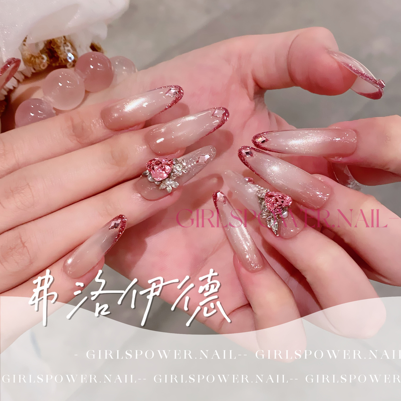 【Freud】Girlspower Designer Niche Handmade Wearable Nails