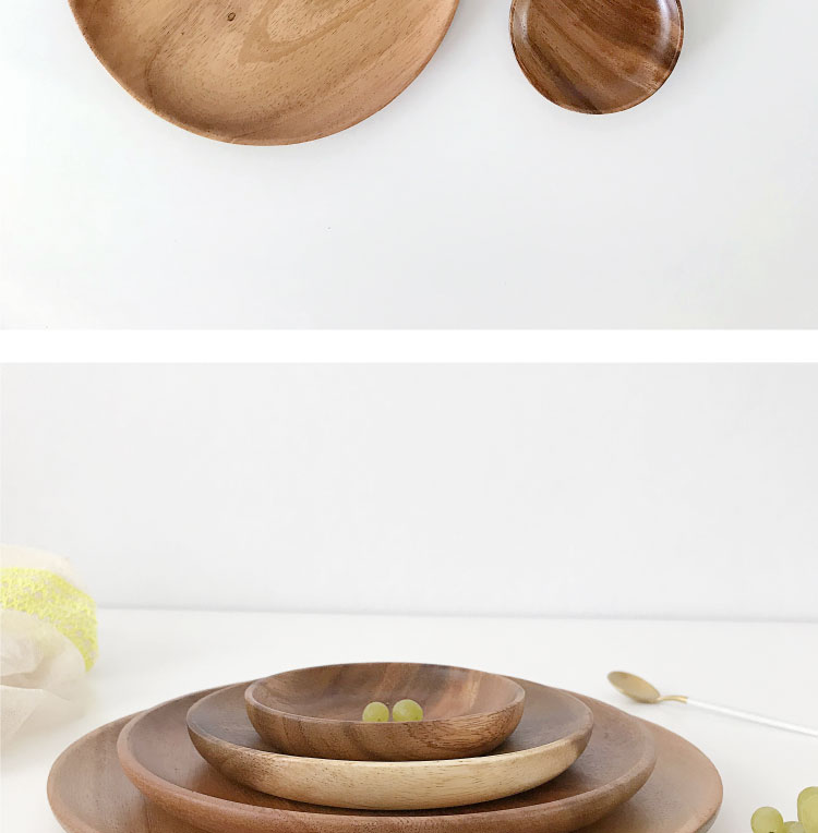 Hộ gia đình Nhật Bản bằng gỗ đĩa trái cây sấy khô đĩa ăn nhẹ tấm gỗ rắn tấm trái cây nhỏ bằng gỗ đĩa gỗ khay gỗ đựng bánh