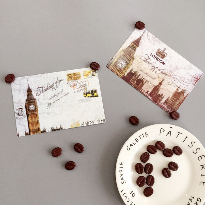 Pimple coffee beans 20 photo wall Press nail I Cork message board Cafe creative decoration photo wall nail