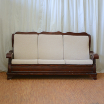 Solid wood sofa cushion with back high-density thickened hard sponge living room four seasons universal non-slip spring and autumn federal chair
