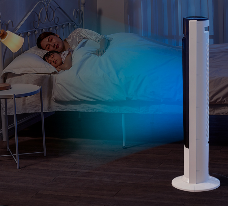 quạt hơi nước boss s101 Quạt điện đẹp không có quạt sàn lá quạt nhà im lặng dọc điều khiển từ xa ký túc xá lắc đầu quạt ZAC10BR - Quạt điện quạt 12v mini