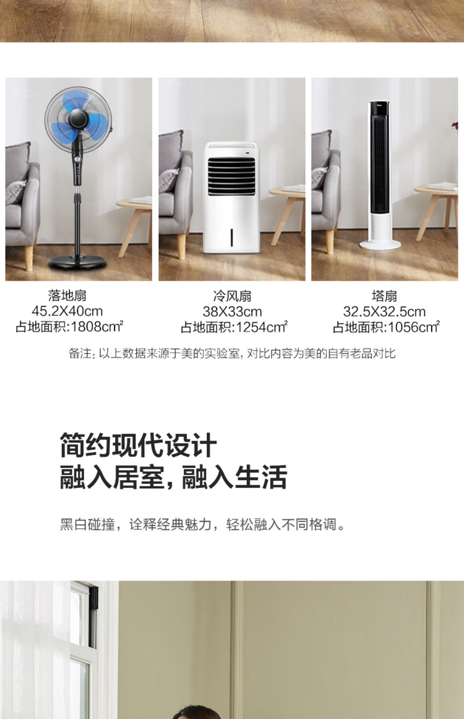 Quạt điện đẹp không có quạt tháp lá nhà im lặng dọc sàn quạt bàn lắc đầu ký túc xá quạt ZAC10B - Quạt điện quạt điện máy xanh