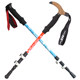 NS carbon alloy trekking stick ultra-light telescopic folding outer lock elderly crutches outdoor mountaineering walking stick cane