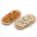 Bắt đầu trái tim bằng gỗ hình chữ nhật buổi chiều trà snack tấm phong cách Nhật Bản tấm gỗ hiện đại nhỏ gọn nhà sáng tạo đồ ăn nhẹ trái cây khô tấm khay trà gỗ chạm khắc Tấm