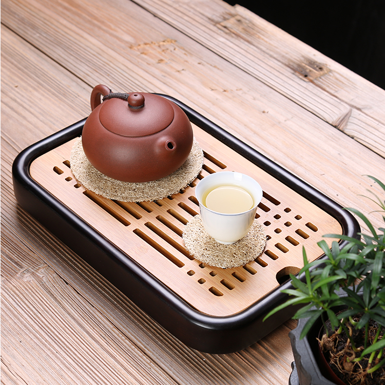 Jiangnan past natural loofah mat a pot of kung fu tea cup mat towel gourd tea accessories insulation pad