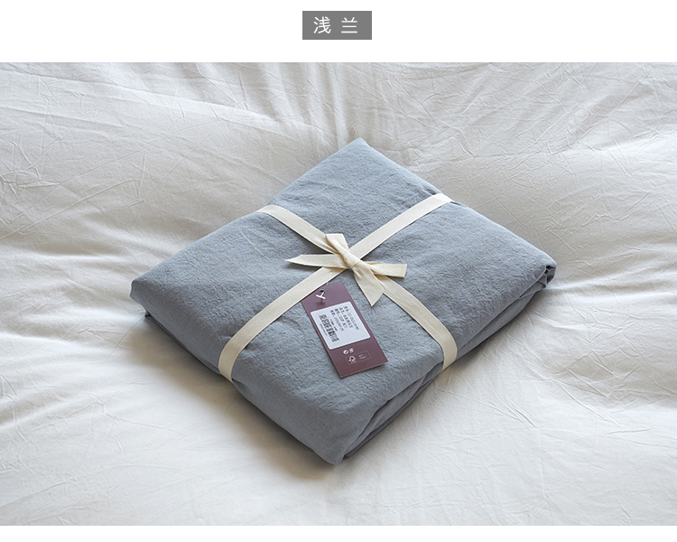 Net đỏ một mảnh khăn trải giường cotton bông rửa rắn Khăn màu bông 1,5m 1,8 m đơn giường đôi Li cũ thô - Trang bị Covers Ga phủ giường