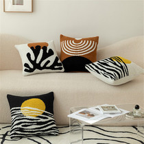 ins Nordic Wind half suede Pillow Cover Sofa Office Chair Floating Windows Leaning to Pillow Car Travel Home Decoration