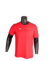 ANTA T-shirt ANTA short-sleeved jacket national flag sports round neck clothing men and women summer casual top