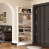 Ultra-thin solid wood bedroom door rear storage rack delivered to your door