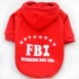 Mới mùa thu đông quần áo thú cưng FBI áo len thời trang đẹp trai quần áo thú cưng quần áo cotton dày - Quần áo & phụ kiện thú cưng