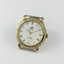 Shanghai Watch Factory Shanghai brand 8120 tooth edge yellow shell white face manual mechanical watch diameter 36 mm comes with strap