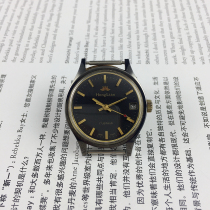 Stock original Shijiazhuang Watch Factory Honglian marque coque noire cadran noir calendrier unique montre mécanique manuelle diamètre 32 mm