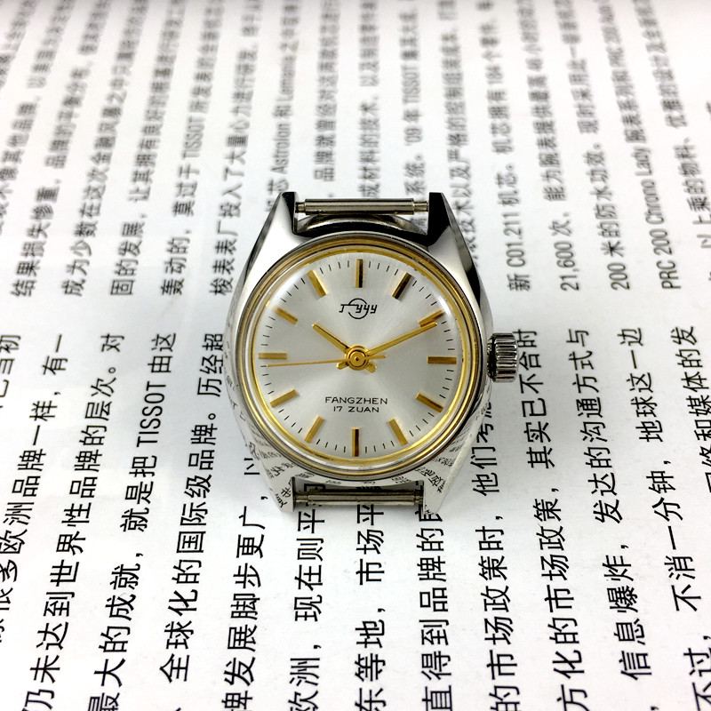 Guangzhou Handwatch Factory to produce full steel shockproof Guangzhou card Ladies with manual mechanical meter diameter 27MM Gift Meters