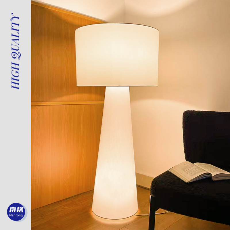 Italian Big Shadow Living Room Sofa Floor Lamp Designer Model Room Exhibition Hall Bedroom Cream Vertical Lamp Italian Big Shadow Living Room Sofa Floor Lamp Designer Model Room Exhibition Hall Bedroom Cream Vertical Lamp