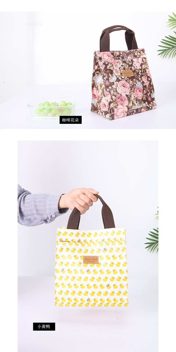 Hàn Quốc dễ thương phim hoạt hình không thấm nước túi ăn trưa cầm tay tươi 拎 túi gạo hộp với gạo túi xác ướp phim hoạt hình - Hộp cơm điện sưởi ấm hộp cơm hâm nóng chefman