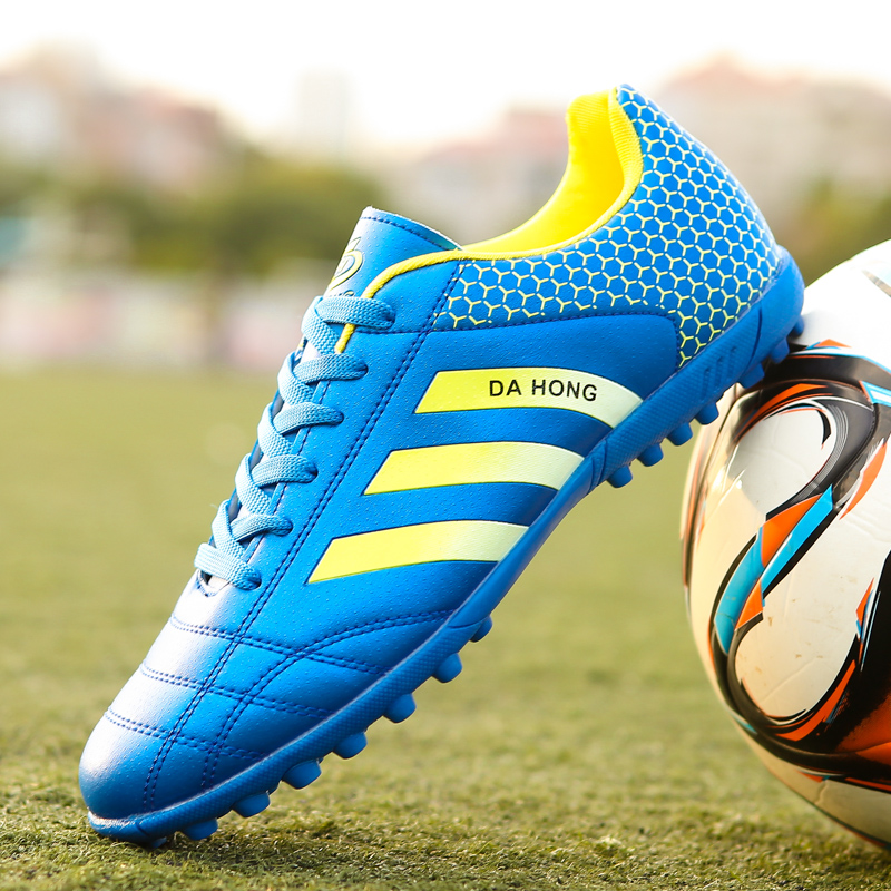 Soccer shoes broken nails male and female primary school students non-slip short nails children boys artificial grass training sports shoes