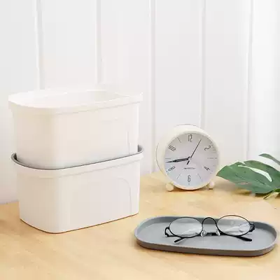 Desktop cosmetics makeup table finishing storage box Toy covered storage box Underwear and clothing plastic storage box
