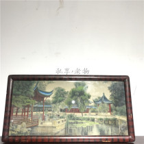 Republic of China old Shanghai old brocade old embroidery old painting frame old goods vintage old objects