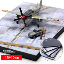 Static aircraft model airport runway platform scene deck landscape air force airport apron military sand table