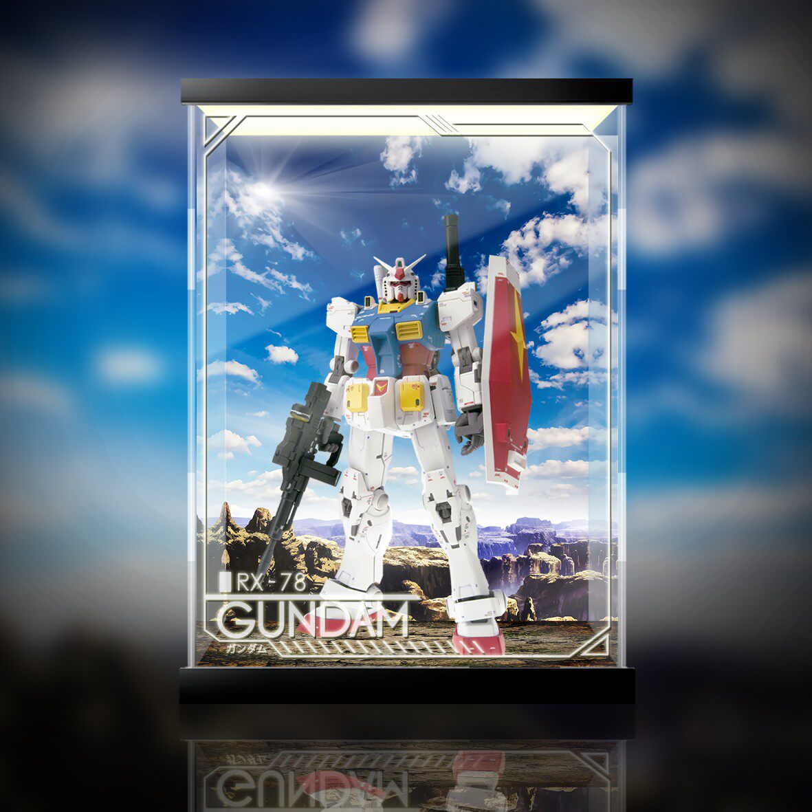 【老A】万代 PG 1/60 RX-78 元祖高达40周年 专用展示盒，这盒子也太香了吧！_动漫电子_淘宝游戏网