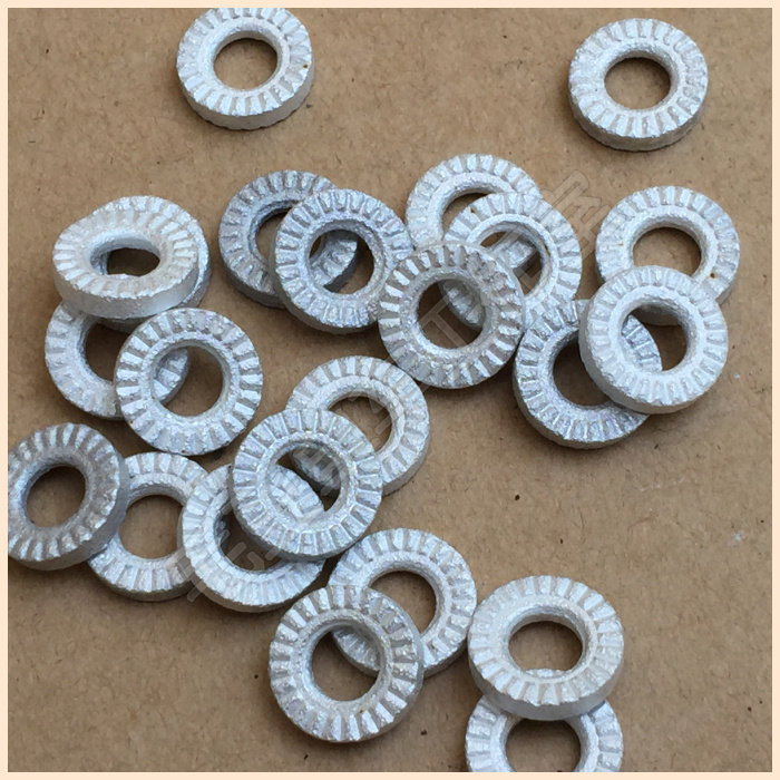 Highway car folding cart Hanging Brake Calipers shape clamps Phi 1 3 * 6 aluminum alloy non-slip toothed waith gasket gaskets