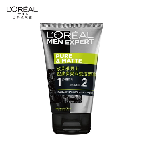 L'Oreal, очищающее молочко, контроль жирного блеска, глубокое очищение, сужает поры