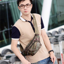 Purse men and women camouflated outdoor leisure sports Small bag Backpack Mobile Phone Bag Inclined Shoulder Chest Bag Waterproof Nylon Cloth Bag Tide