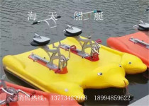 Factory direct double water bike Plastic park boat pedal boat Scenic playground equipment cartoon