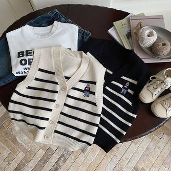 2024 autumn children's sweater cardigan boys and girls spring and autumn 2024 autumn children's sweater cardigan boys and girls spring and autumn