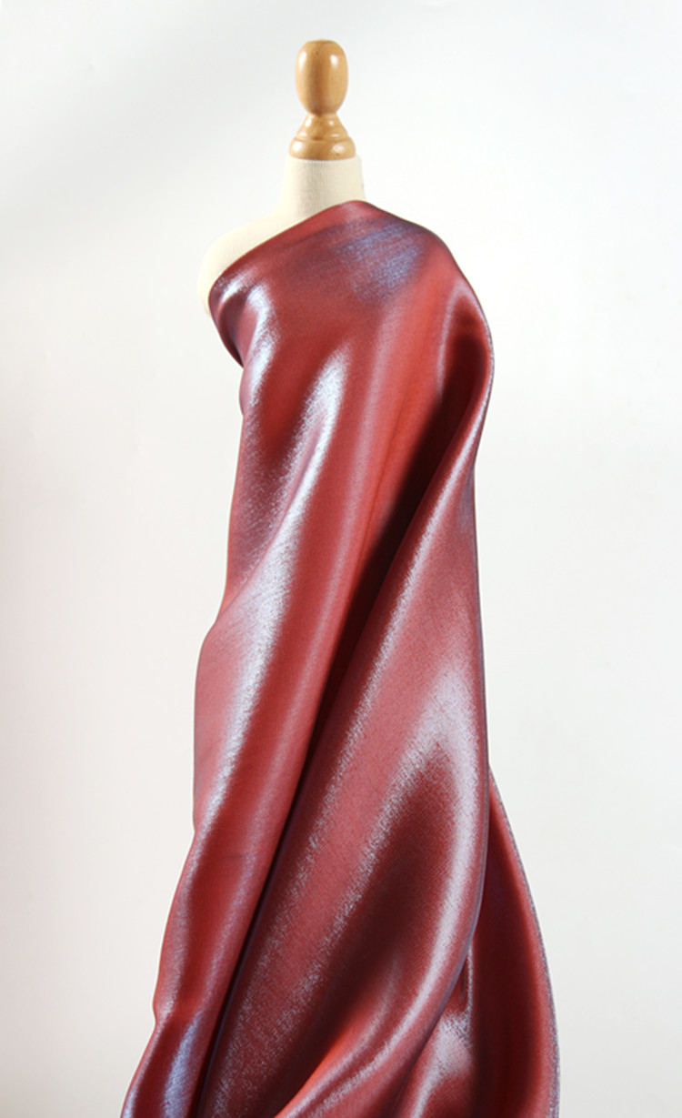 Silky cao rủ long lanh satin gradient màu xanh lụa áo choàng váy cưới thiết kế vải dày - Vải vải tự làm vải cotton thun