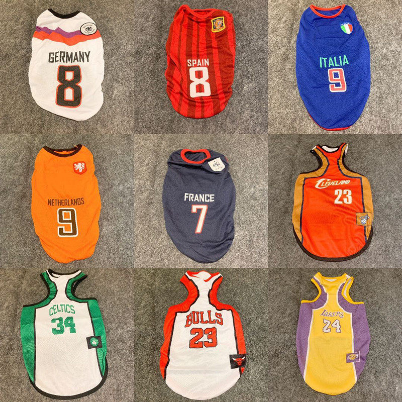 Dog Basketball Football Vest Dog Sports Vest Fighting Buffalo Fighting Failure Labradostaford Clothes