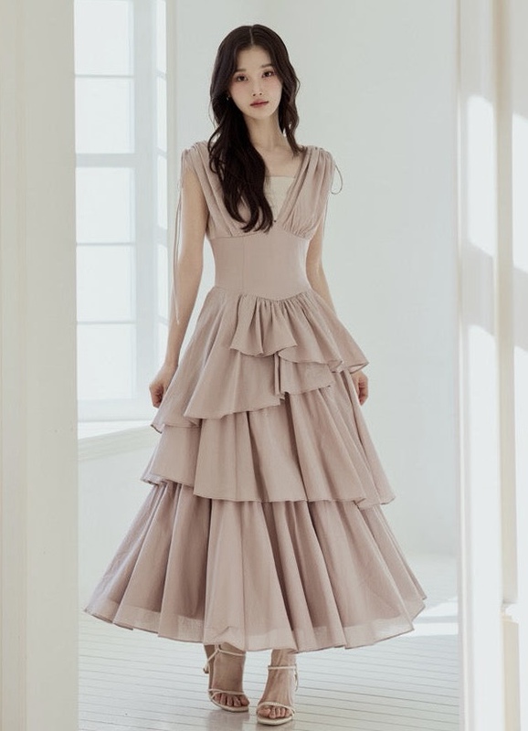 Free Shipping*Twins Tokyo Purchase Genuine Japanese Polaura Layered Dress 2602-1-302D