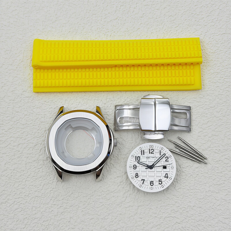 New Modified 35mm Women's Grenade-Style Stainless Steel Case Strap Set Nh05 Women's Mechanical Watch 25.5mm Dial