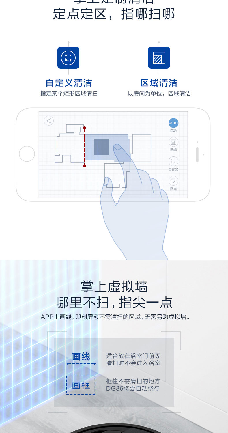 New Covos Dibao DG36 robot quét nhà thông minh quy hoạch toàn cầu máy hút bụi nước