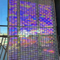 Commercial Pragmatic Hearts Qi Bubble Water Corrugated Glass Brick Screen Crystal Brick Magic Color Background Wall Brick Seven Color Brick Engineering Order