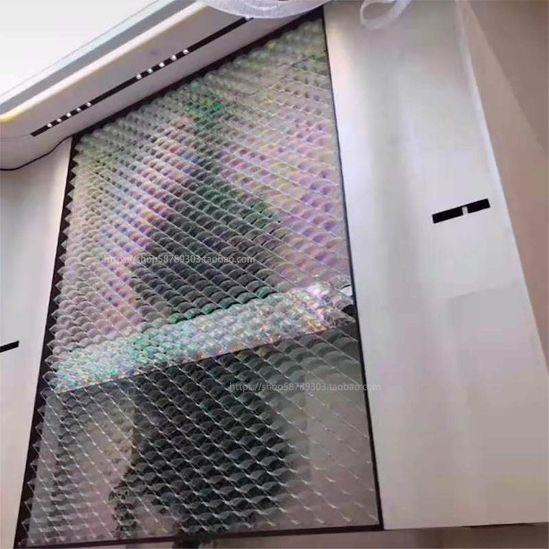 Arched tile transparent decorative window eaves colored bar arched crystal screen partition background wall