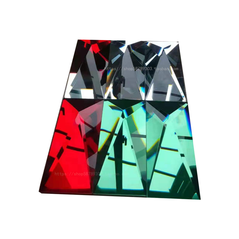 Solid square colored crystal sticker sheet TV background wall appliqued date red crystal square patch