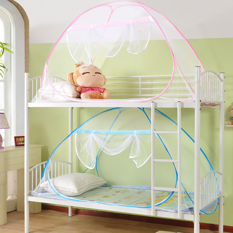 Student dormitories mosquito nets Mongolia Pack free of installation up and down beds Princess wind 0 9m bed woman sleeping room with no bottom line tent