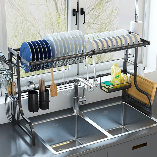 Расширение резервуара для воды, слива полки, кухонная бассейн, полока блюд, палочки, рубца, наборочная доска, хранение ножного гнезда