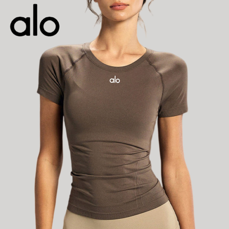 Aio2026 Xia Ken Dou Short-Sleeved T-Shirt for Women, Lightweight and Breathable Running Fitness Yoga Wear, New Quick-Drying Sports Top