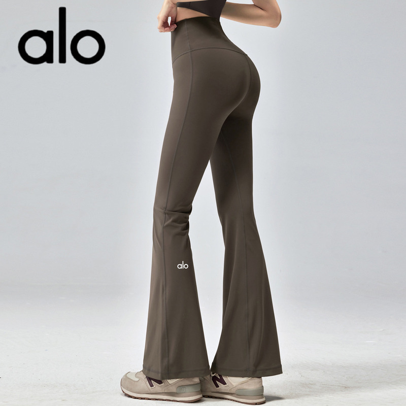 Aio High-Waisted Flared Yoga Pants with a Naked Feel, Butt-Lifting Running Training Long Pants, High Elasticity Slimming Sports Pants, Summer 2026