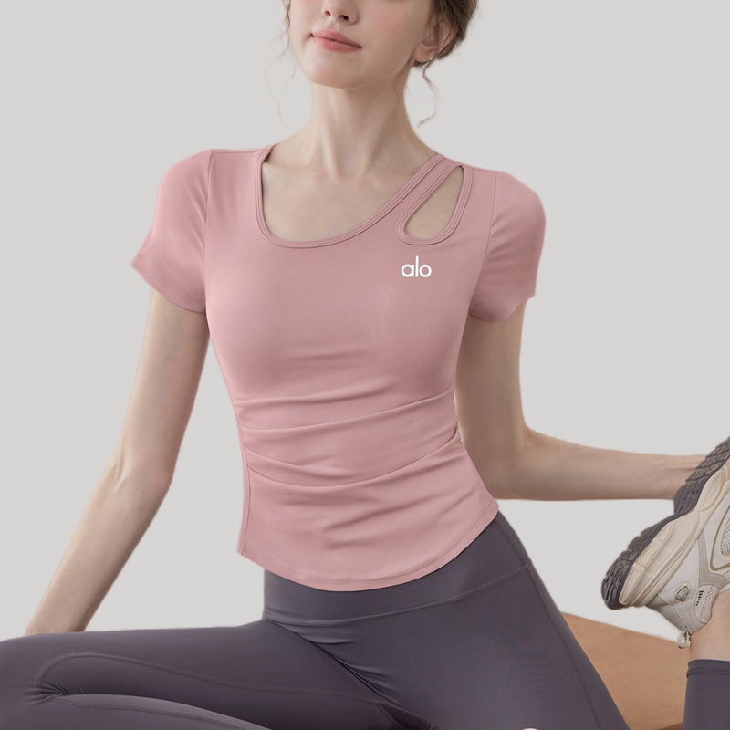 Aio Yoga Clothes for Women 2026 New Short-Sleeved Slim-Fitting High-End Sports Tops Pilates Training Clothes Fitness Clothes Aio Yoga Clothes for Women 2026 New Short-Sleeved Slim-Fitting High-End Sports Tops Pilates Training Clothes Fitness Clothes