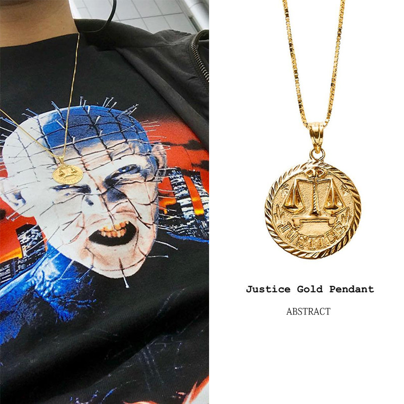 Supreme Justice Gold Pendant 18ss 14k