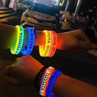 Customized fluorescent bracelet luminous bracelet support luminous stick