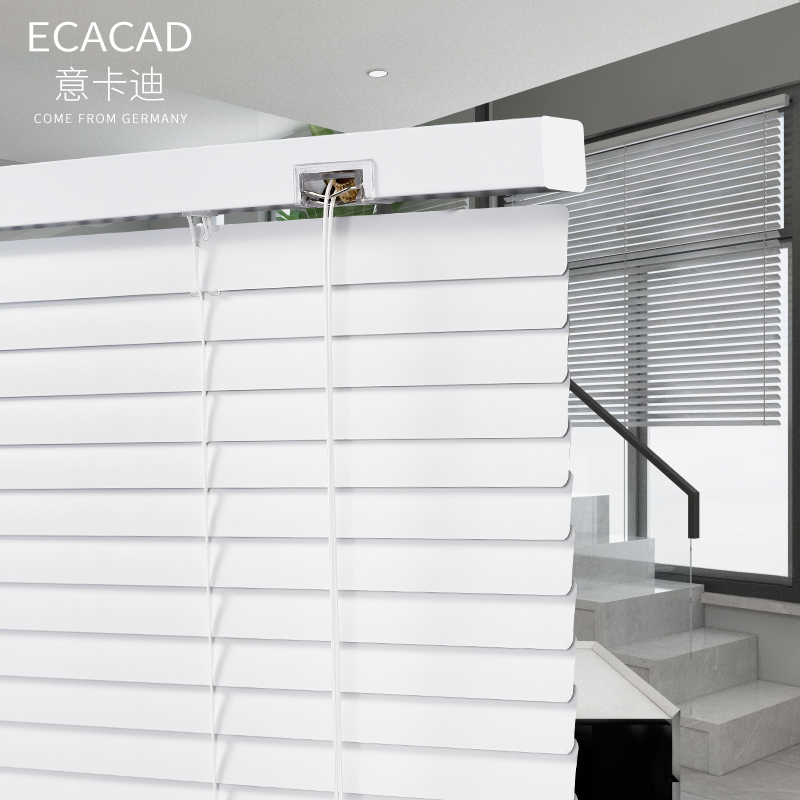 Aluminum louver curtains blackout lifting hand pull roller shutters Home bathroom office bedroom living room free of punching